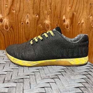 Nobull Project Shoes Men 8.5 Women 10 Trainer Low Sneakers Yellow Black Lifting